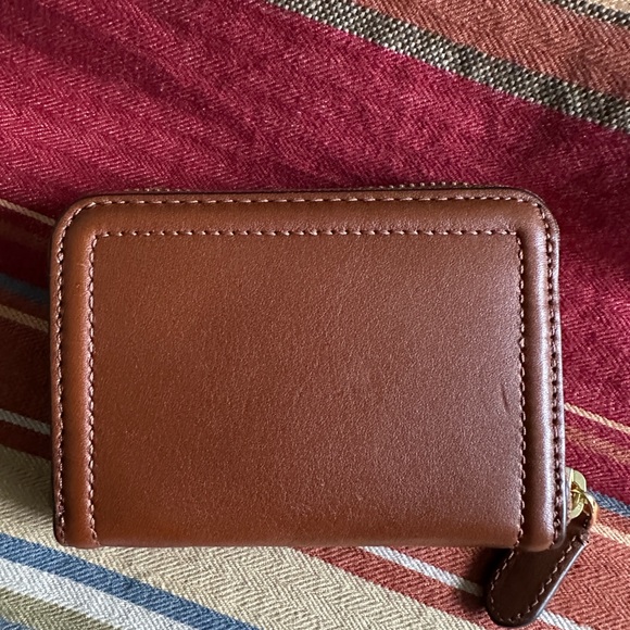 Ralph Lauren Tan Leather Wallet with Gold Logo - Picture 2 of 6